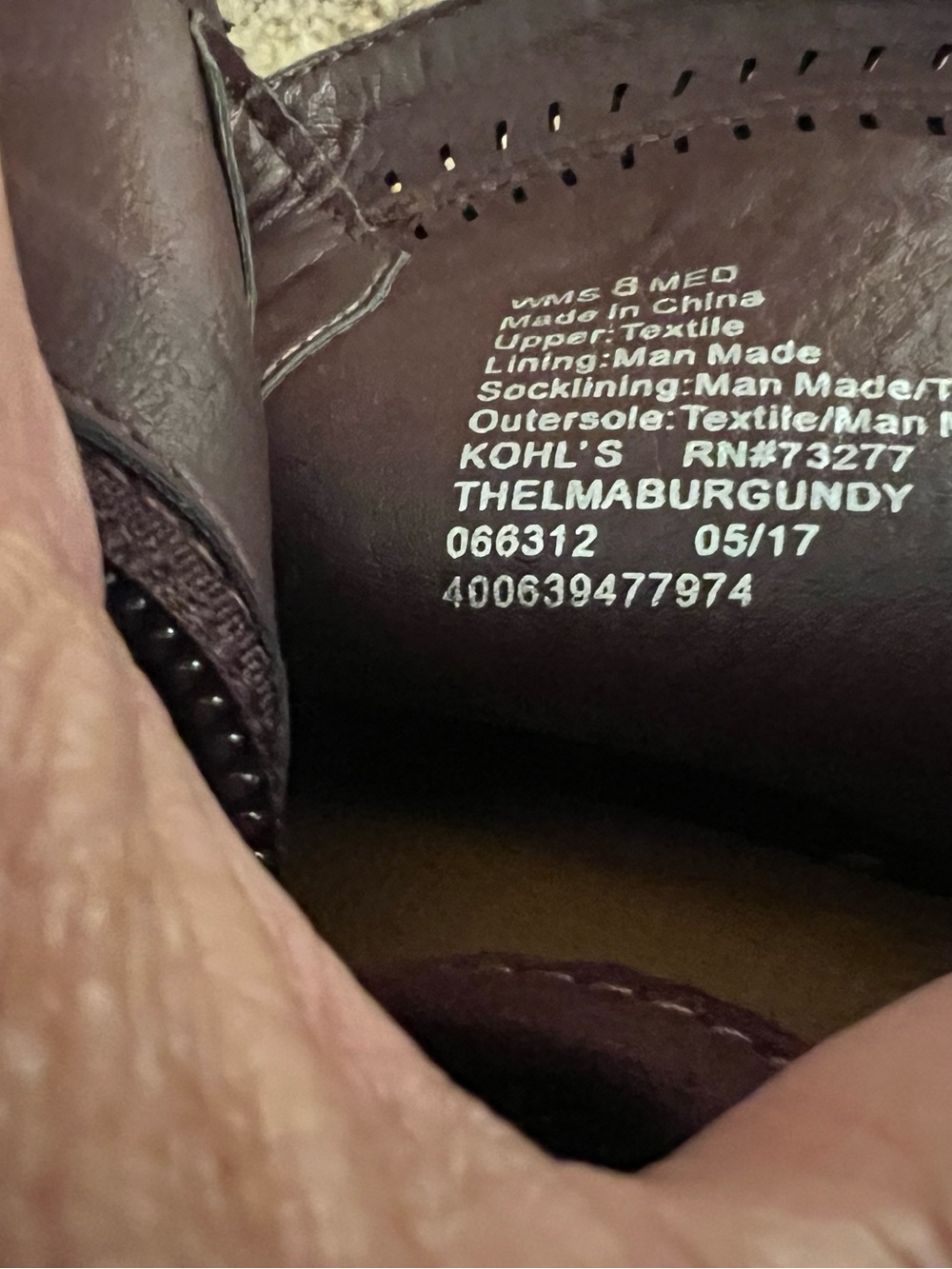 SONOMA Burgundy Open-Toe Block Heel Booties - Picture 4 of 4